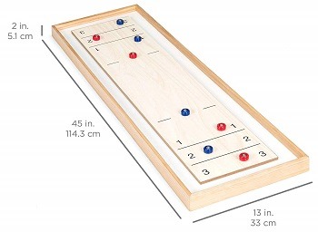 45in 2-in-1 Shuffleboard and Bowling Tabletop Board Game Set review