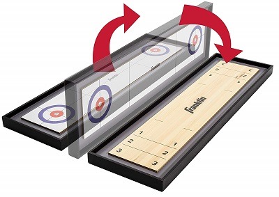 Franklin Sports 45″ 2 in 1 Shuffleboard Table and Curling Set review