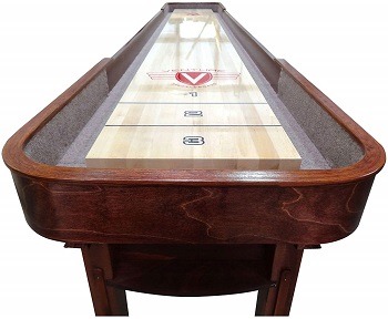 Venture 12 Foot Grand Deluxe Sports Red Mahogany Shuffleboard Table review