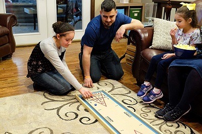 portable shuffleboard for family